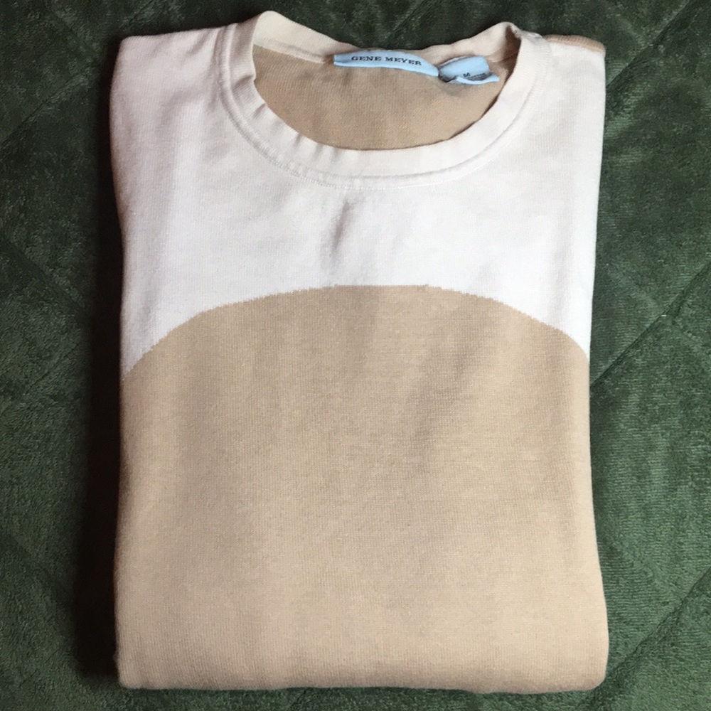 TWO TONE VINTAGE LONG SLEVE SHIRT M